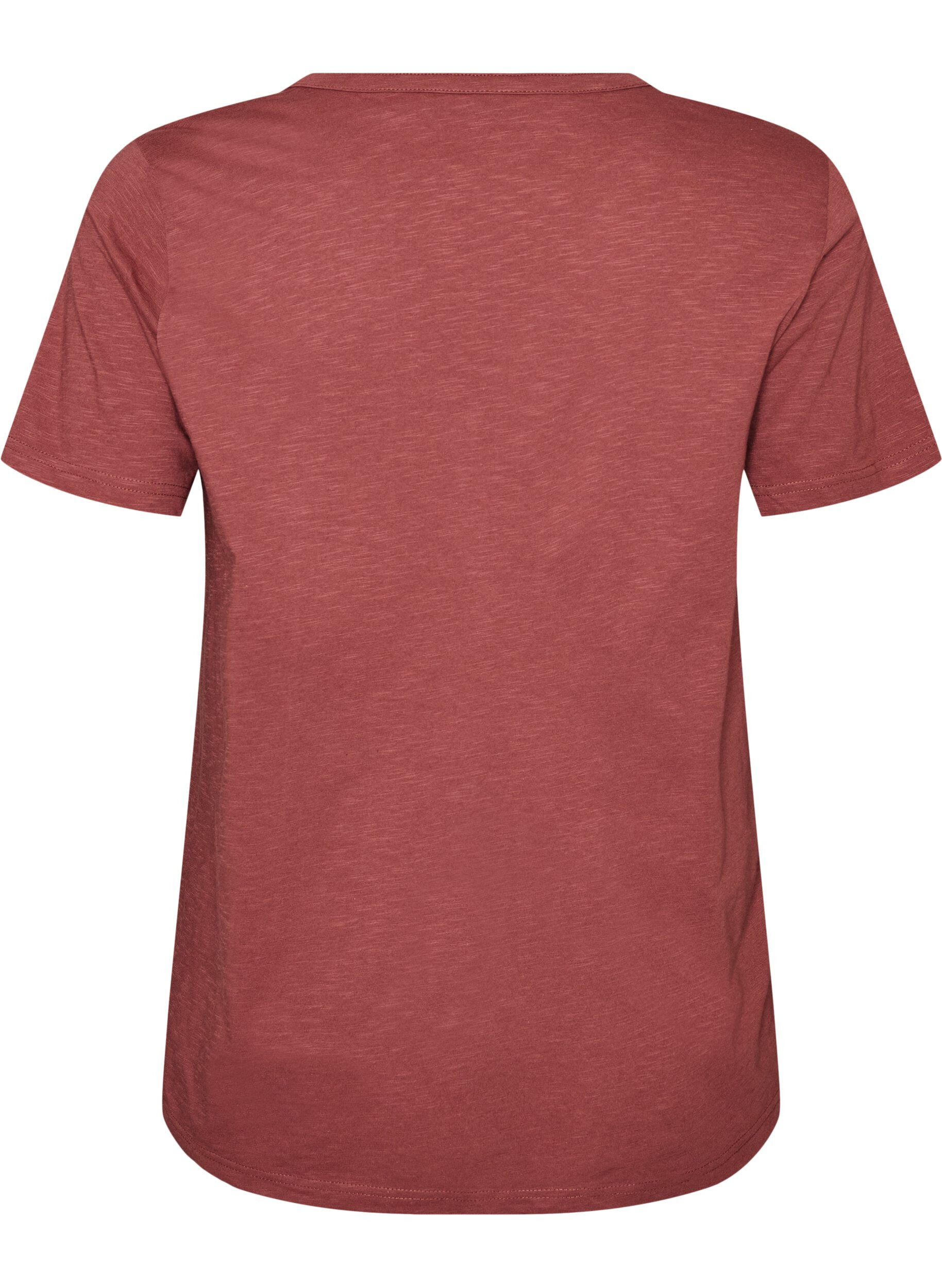 ZizziT-shirt dot&eacute; de boutons, Marron, Packshot image number 1