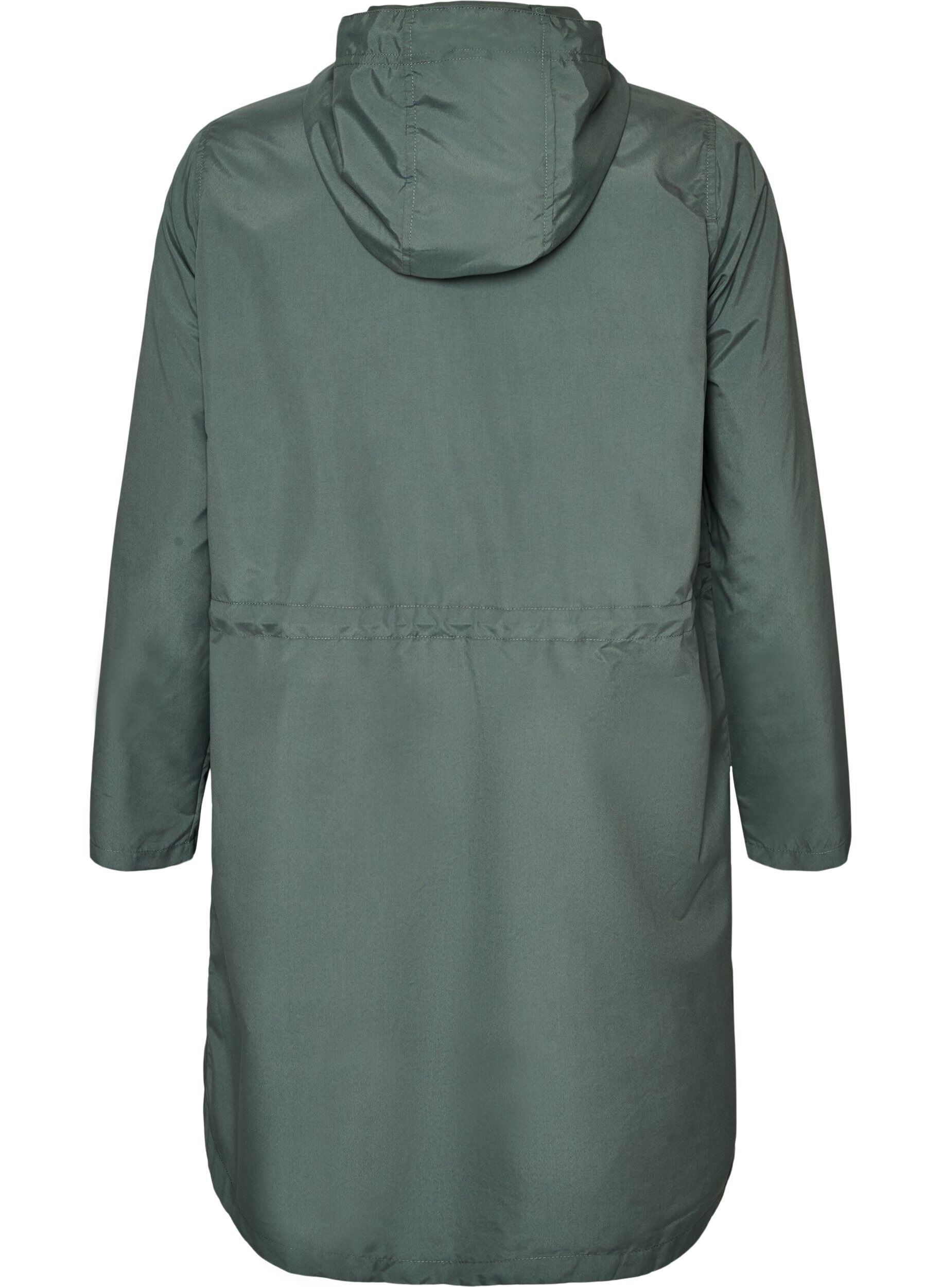 ZizziLeichter Parka mit Kapuze, Gr&uuml;n, Packshot image number 1
