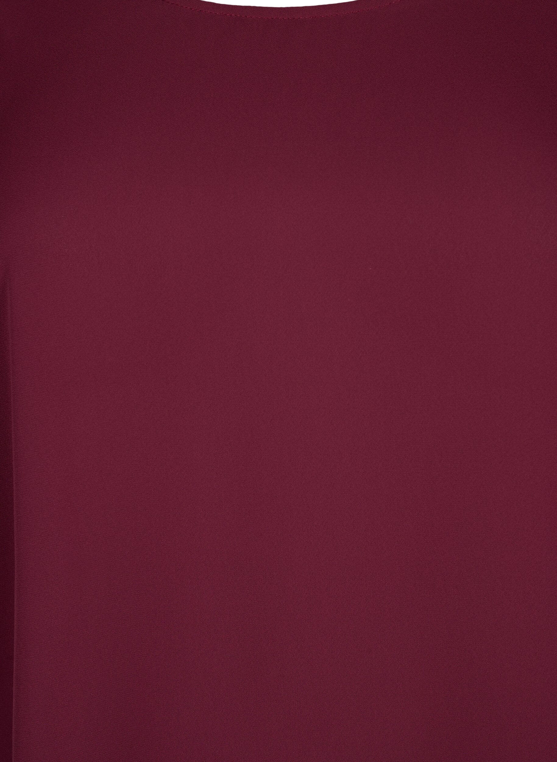 Zizzi Bluse mit Kreuzdetail auf der R&uuml;ckseite, Port Royal, Packshot image number 2