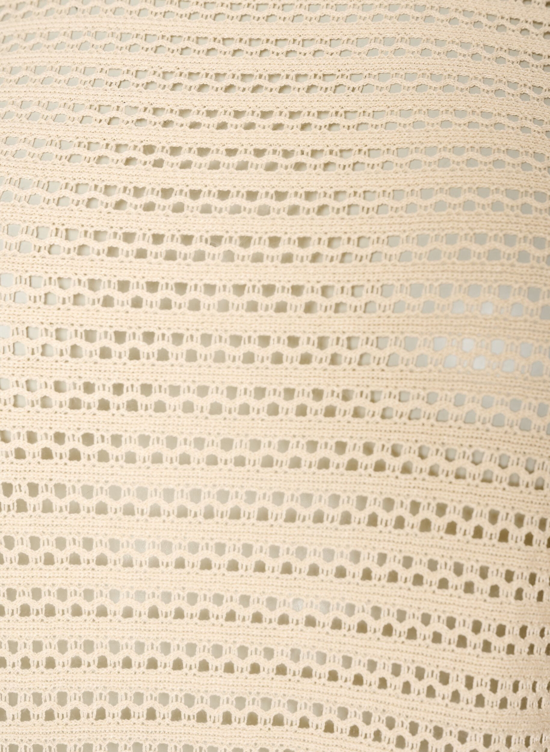 Zizzi Strandkleid mit Lochstickerei und langen &Auml;rmeln, Beige, Packshot image number 2