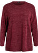 Blouse &agrave; manches longues avec texture, Bordeaux fonc&eacute;, Packshot image number 0