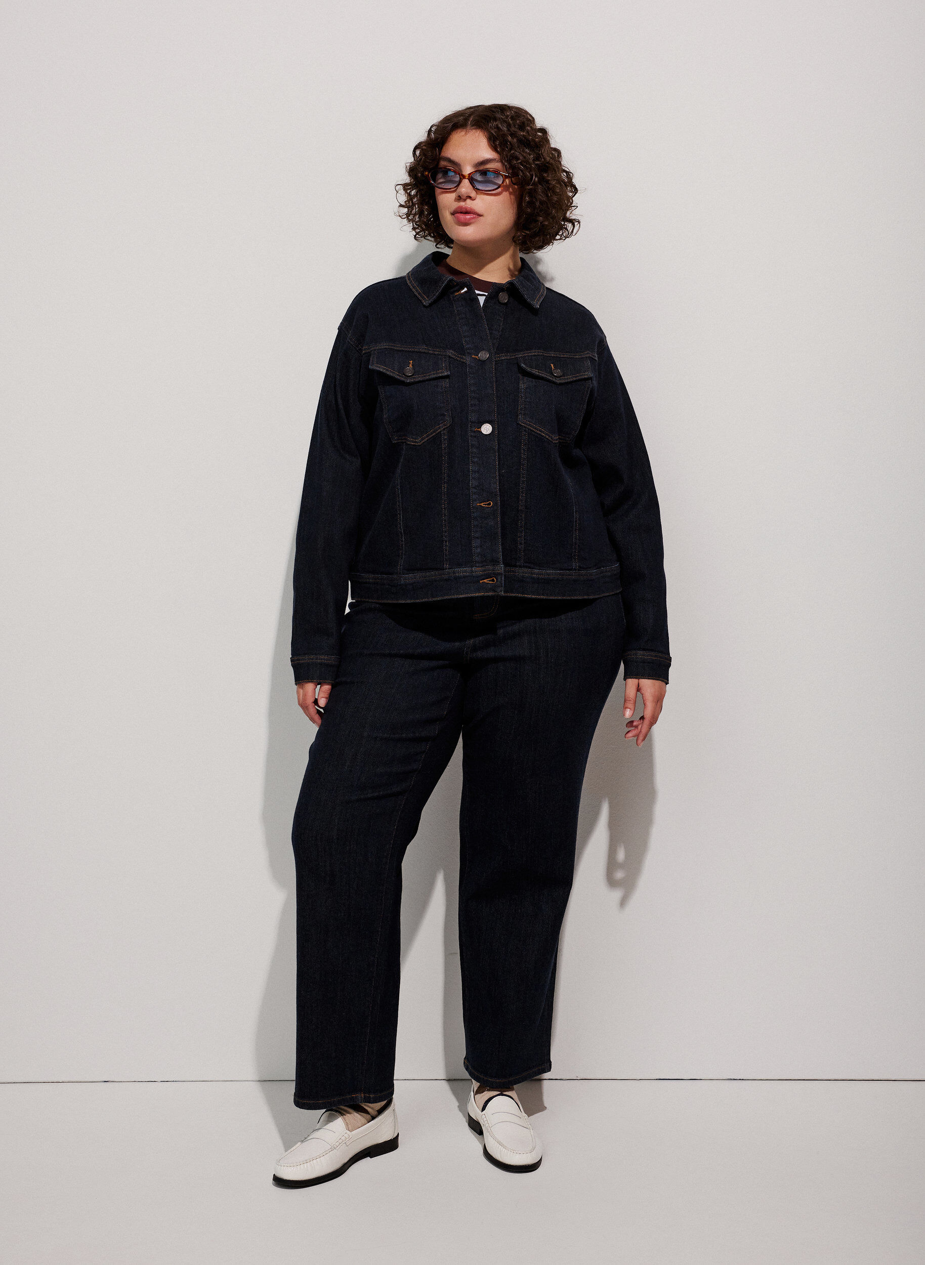 Straight Fit Kiana Jeans mit hoher Taille