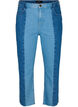 Cropped Vera jeans mit Colorblock, Blue denim, Packshot image number 0