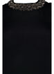 Blouse à manches longues en viscose avec perles, Black, Packshot image number 2