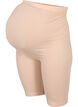 Short de maternité moulant en coton, Beige, Packshot image number 0