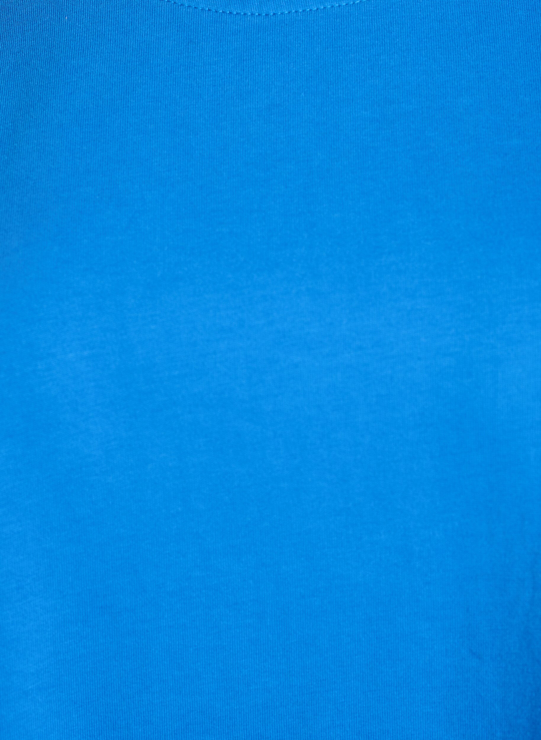 Zizzi T-shirt oversize &agrave; manches courtes, Bleu, Packshot image number 2