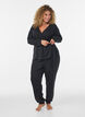 Wickelbluse aus Jersey mit Bindeband, Schwarz, Model image number 4