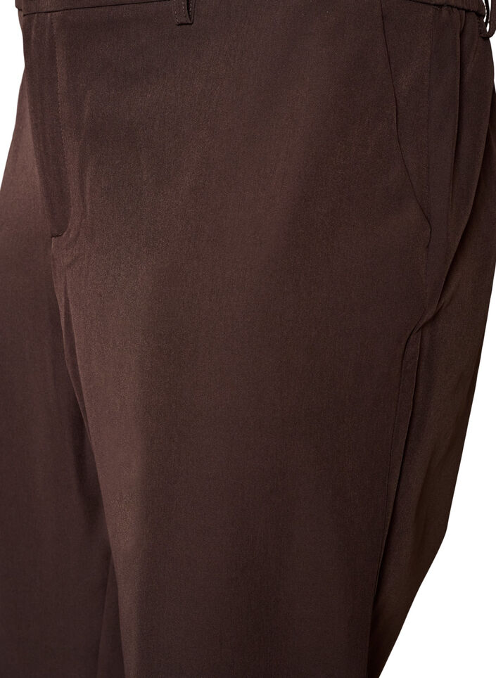 Trousers with pockets and straight legs, Brown, Packshot image number 2