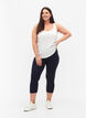 Basic 3/4-Leggings aus Viskose, Blau, Model image number 1
