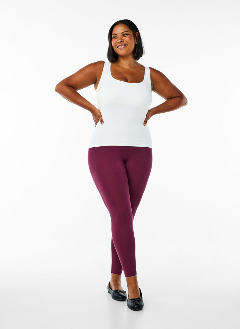Basic Leggings aus Viskose, Rot, Model image number 1