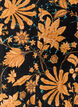 Blouse fleurie en coton avec lien &agrave; nouer, Orange, Packshot image number 2