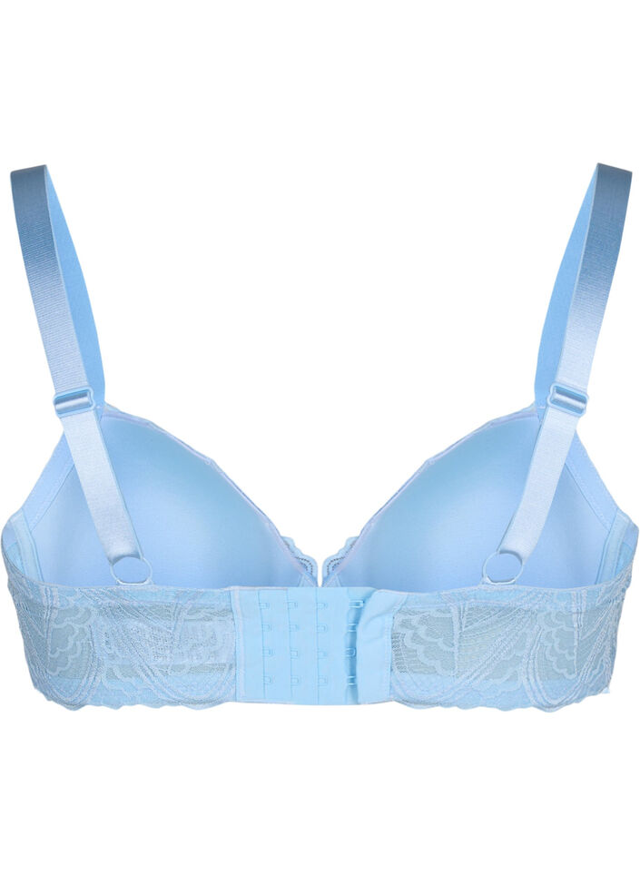 Soutien-gorge en dentelle moulé avec armatures, Bleu Clair, Packshot image number 1