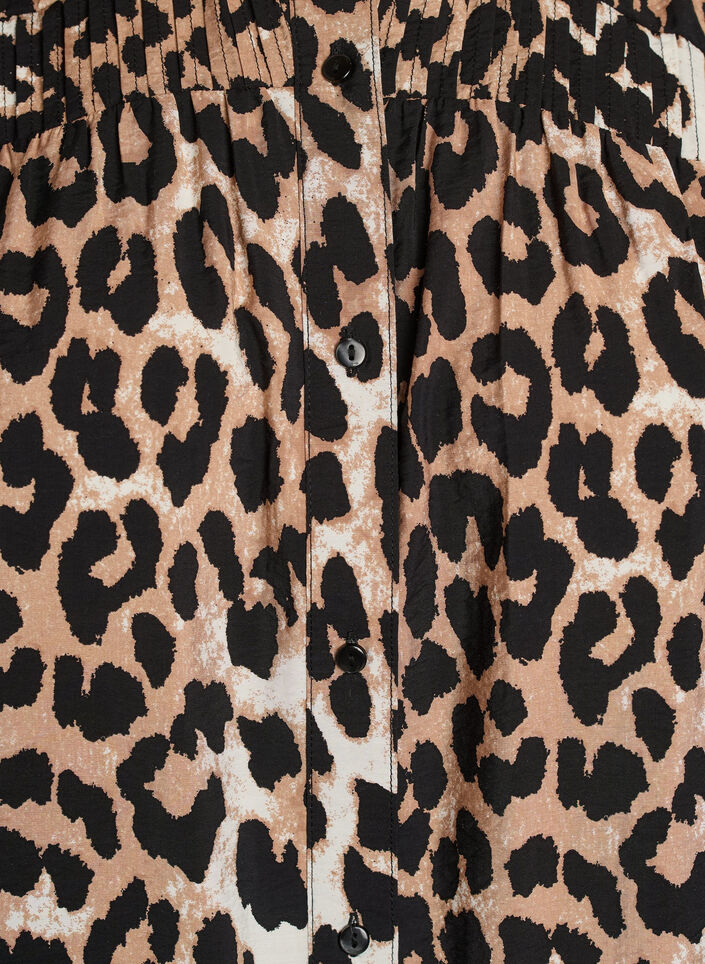 Gemusterte Hemdbluse mit 1/2-&Auml;rmeln, 9990, Packshot image number 2