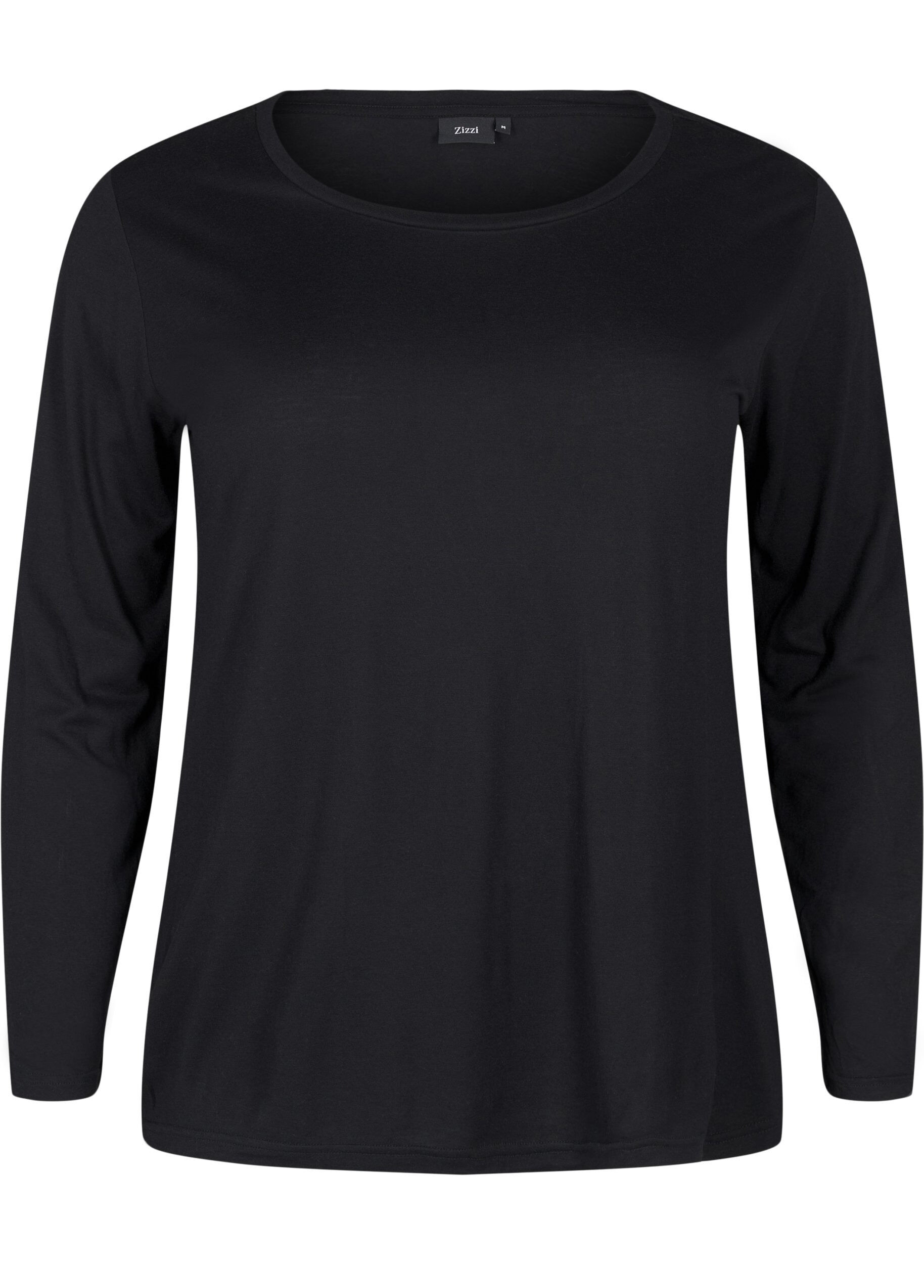 Lang&auml;rmelige Bluse aus Wolle und Viskose