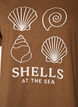 T-shirt en coton avec imprim&eacute;, Marron, Packshot image number 2