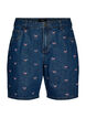 Bestickte Denimshorts, Blau, Packshot image number 0