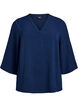  Bluse mit 3/4-&Auml;rmeln, Blau, Packshot image number 0
