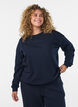 Sweatshirt mit Textaufdruck, Blau, Model image number 0