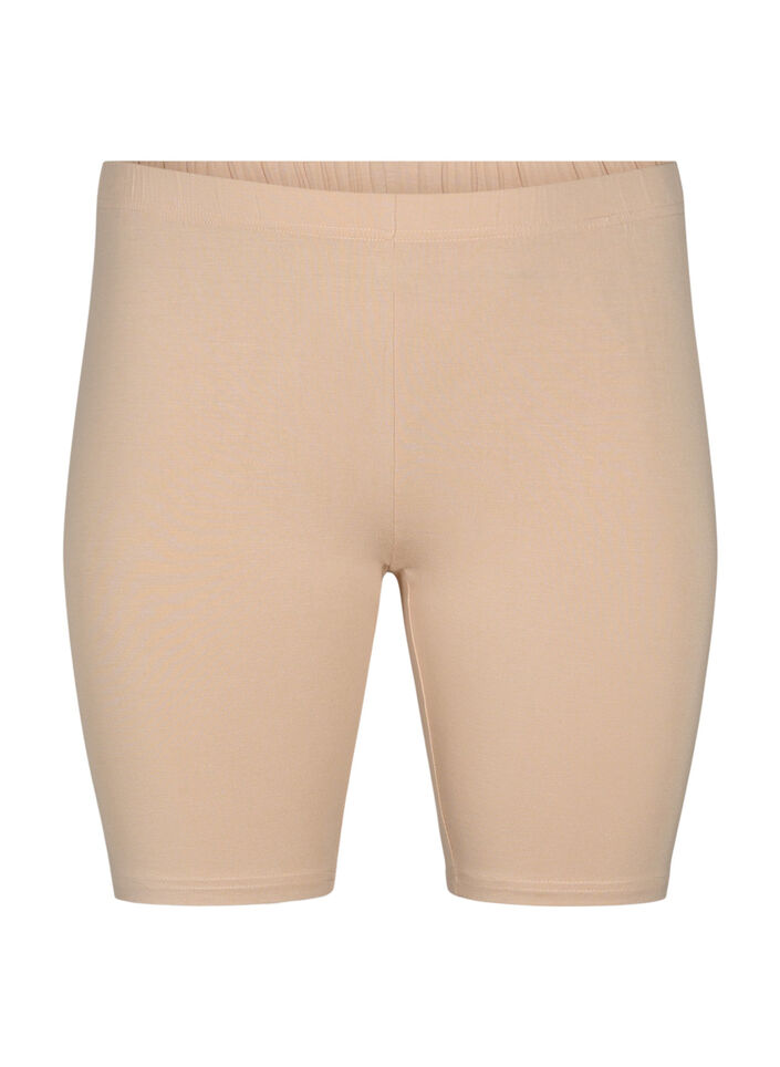 Short cycliste en viscose (lot de 2), Beige, Packshot image number 2