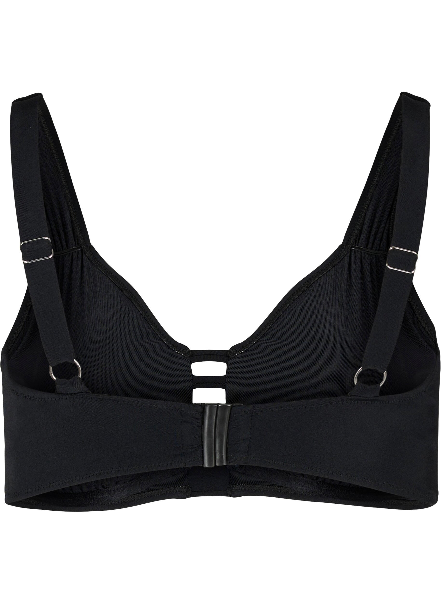 Zizzi Soutien-gorge bikini &agrave; armatures avec inserts amovibles, Black, Packshot image number 1
