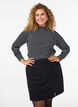 Jerseyrock mit Schlitz, Schwarz, Model image number 0
