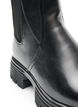 Chelsea-Boot mit klobiger Sohle und gerippten Eins&auml;tzen, Schwarz, Packshot image number 2