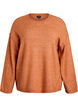 Pull ample en maille avec coutures apparentes, Orange fonc&eacute;, Packshot image number 0