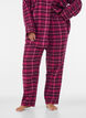 Karierte Pyjamahose aus Baumwolle, Rot, Model image number 2