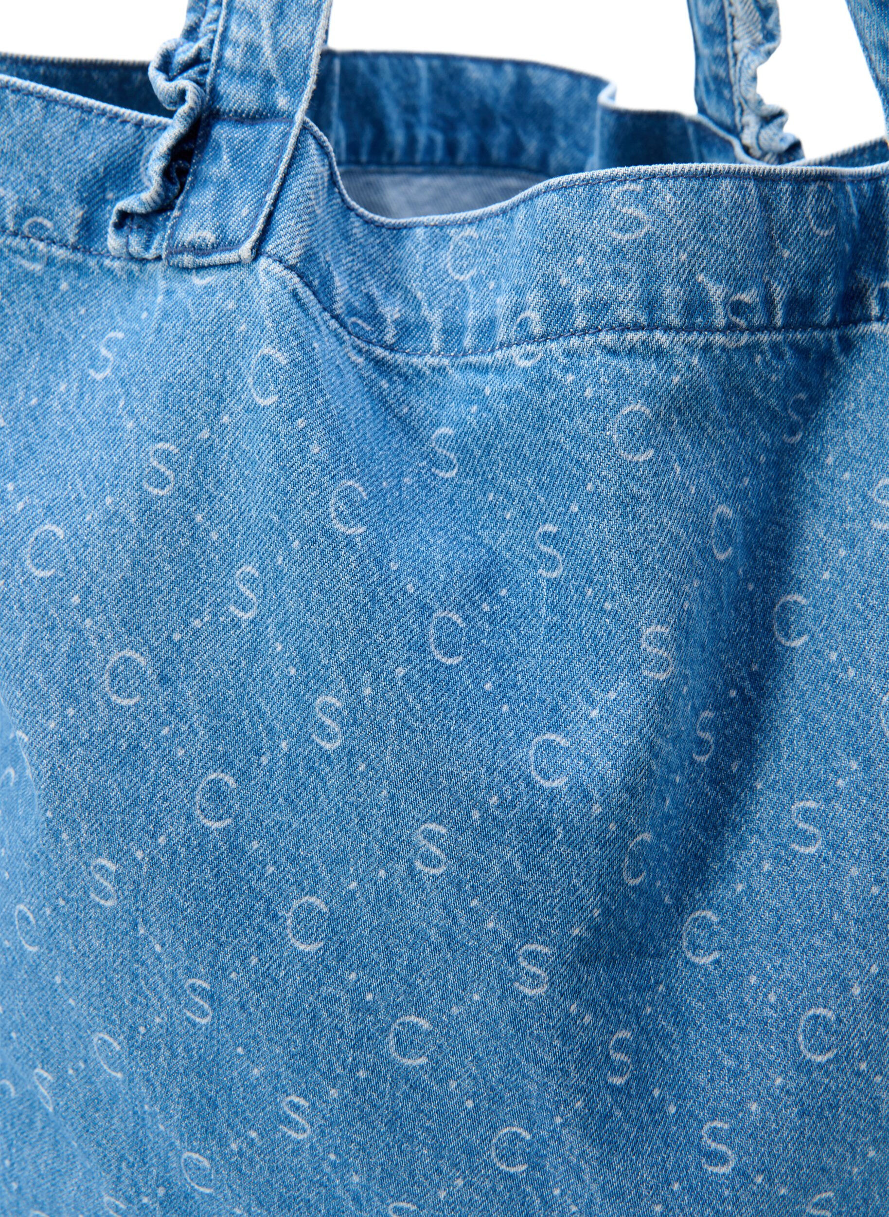 Zizzi Sac cabas en jean, Light Blue Denim, Packshot image number 2