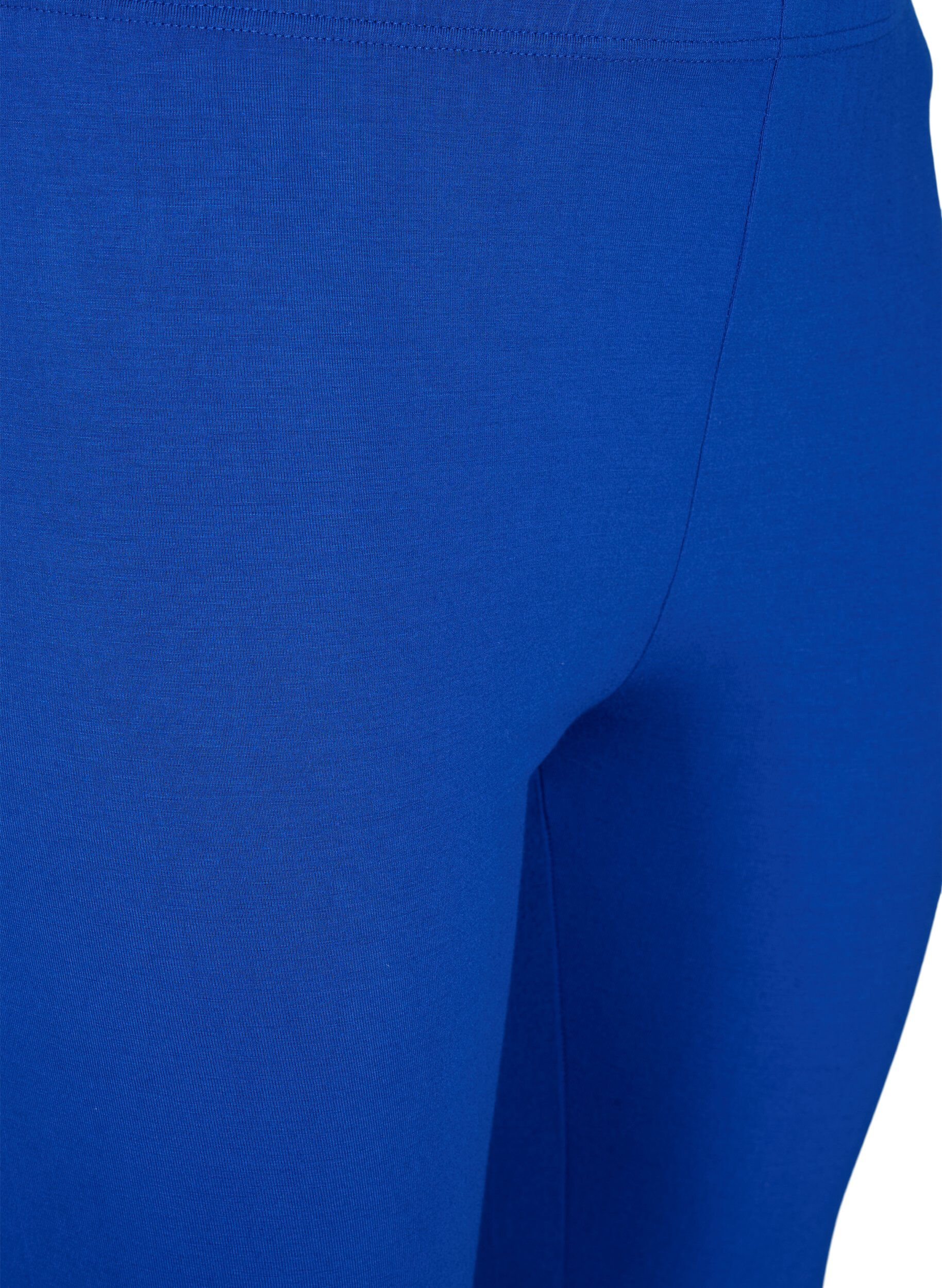 Zizzi Basic Leggings aus Viskose, Blau, Packshot image number 2