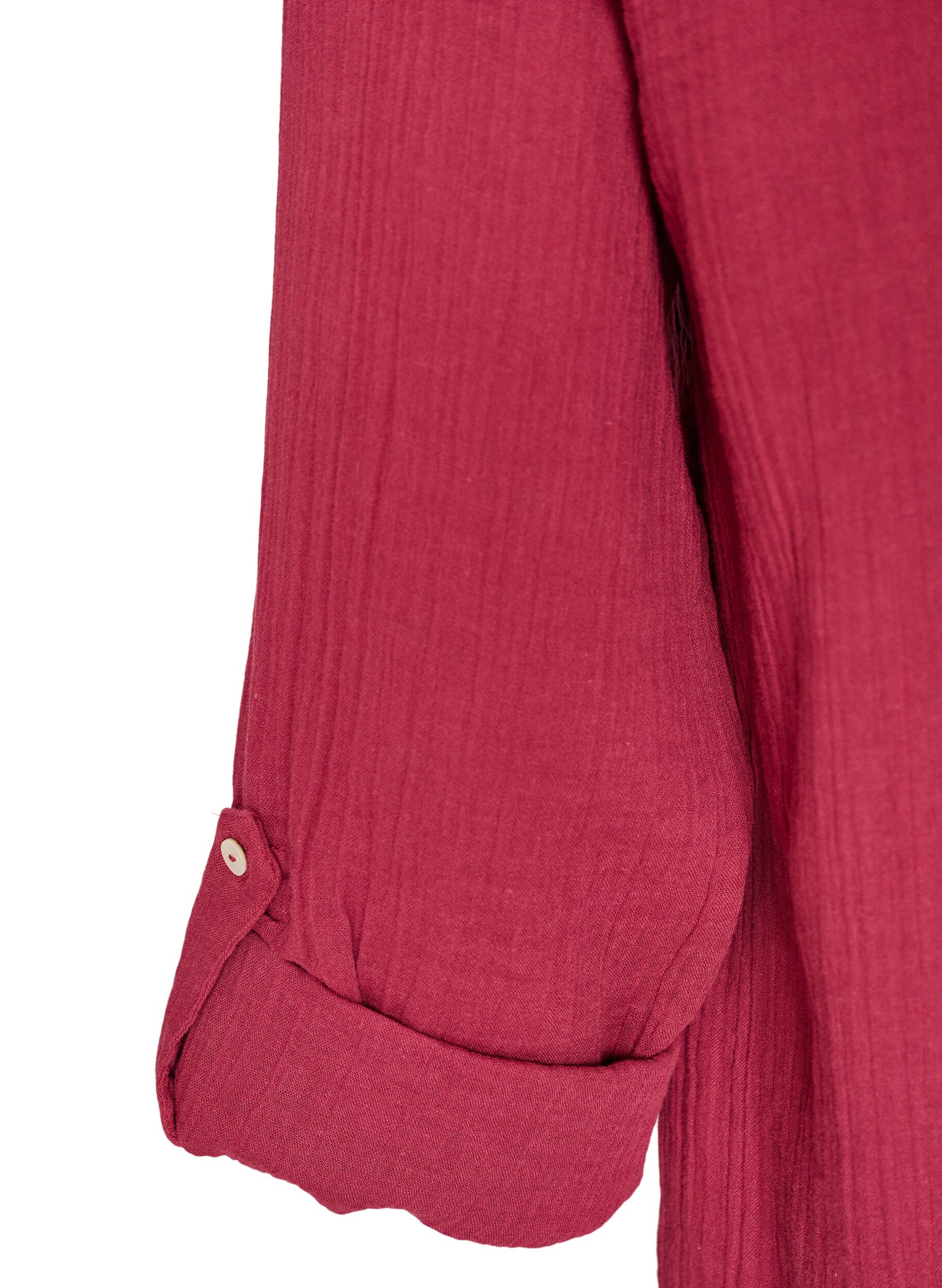 ZizziBlouse en mousseline de coton avec broderie anglaise, Rouge, Packshot image number 3