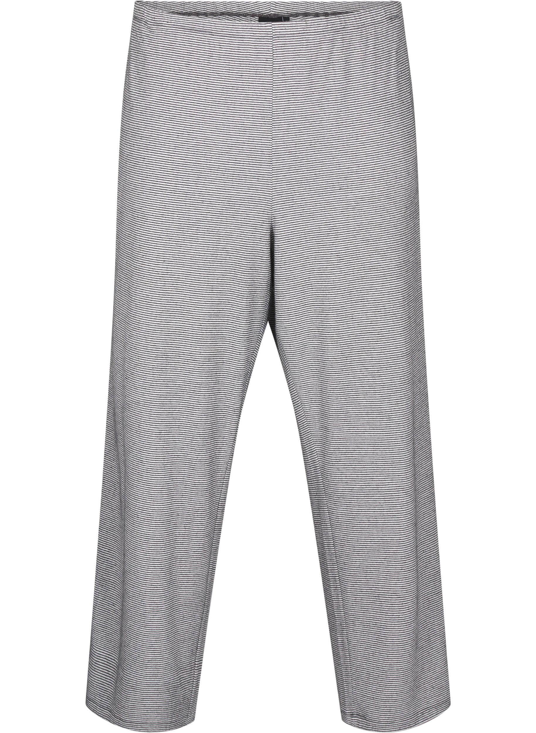 Zizzi Pyjamahose mit Taschen, Striped DGM , Packshot image number 0
