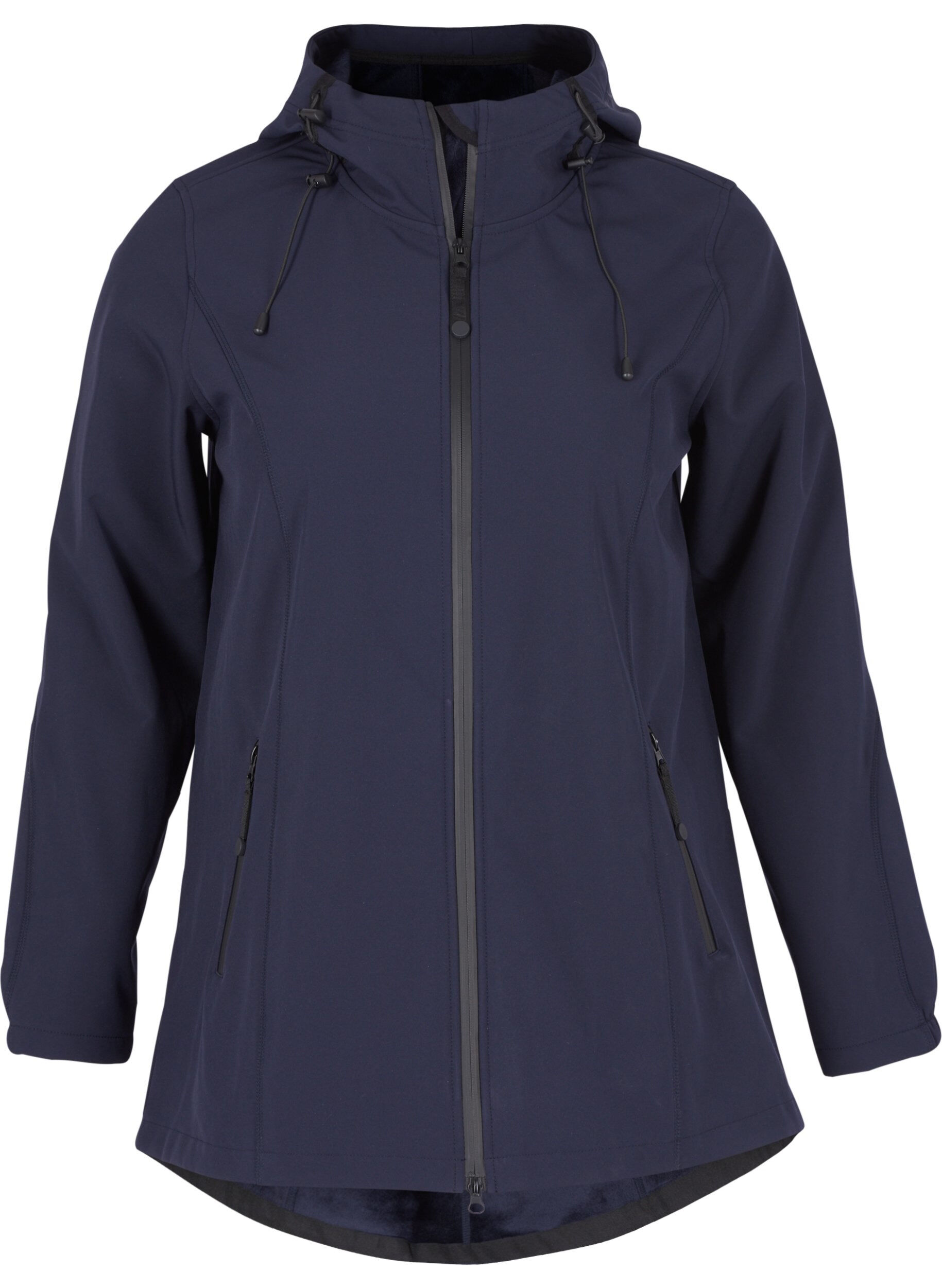 Zizzi Veste softshell courte &agrave; capuche, Night Sky, Packshot image number 0