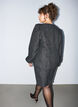 Jupe courte en boucl&eacute; avec sequins, Noir, Model image number 2