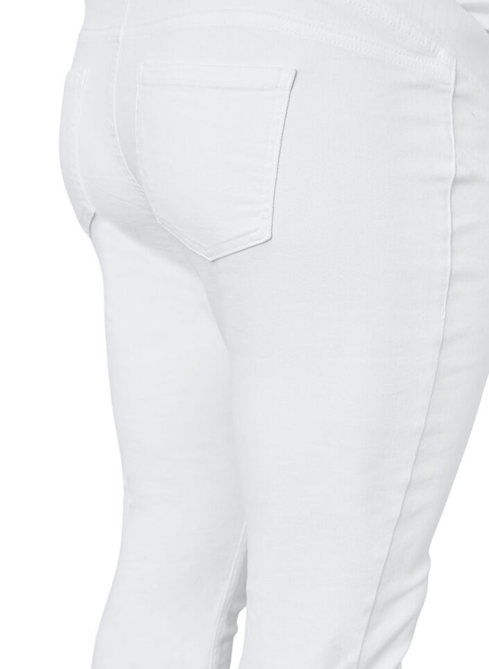 Schwangerschafts-Jeggings aus Baumwolle, White, Packshot image number 3