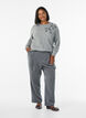 Pull brod&eacute; de perles, Gris, Model image number 1