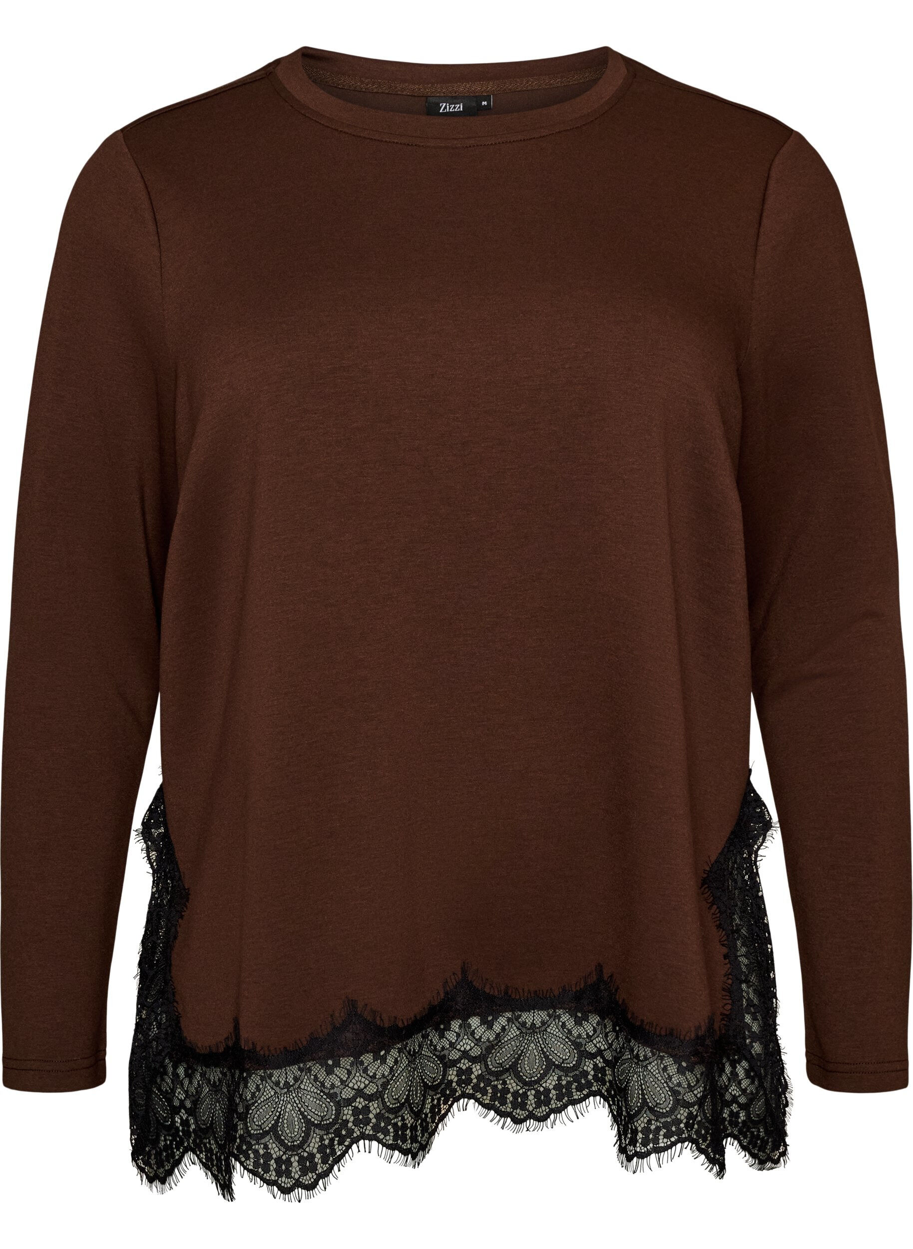 Blouse en jersey avec dentelle