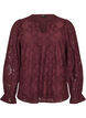 Blouse en dentelle &agrave; manches longues, Bordeaux fonc&eacute;, Packshot image number 0
