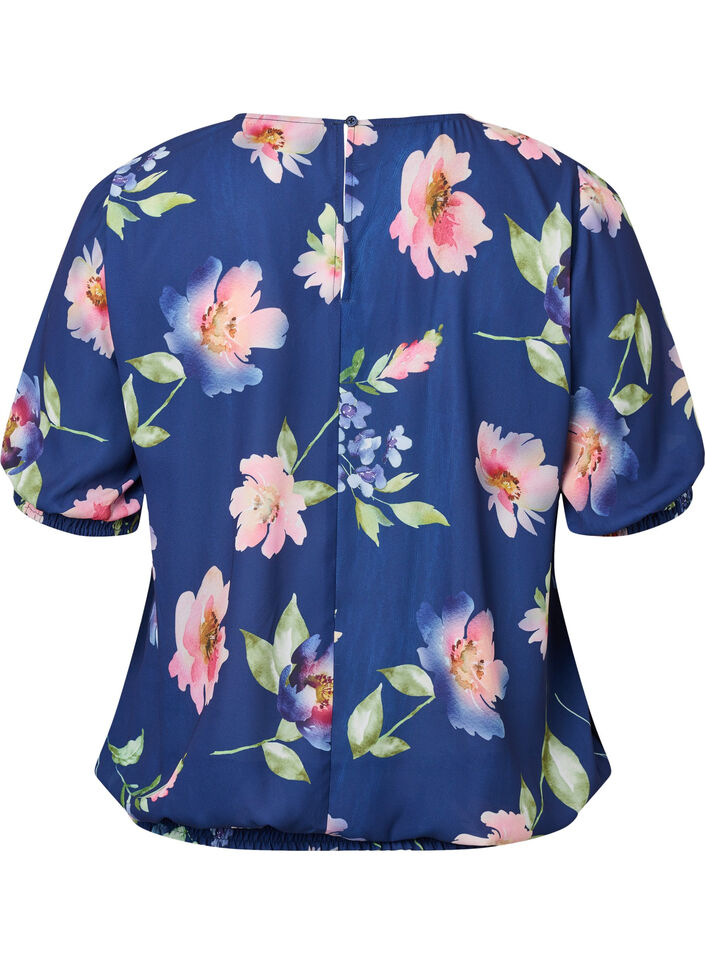 Geblümte Bluse mit Smock, Blueprint Flower AOP, Packshot image number 1