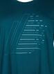 Trainingsshirt mit kurzen Ärmeln und Print, Deep Teal/Pacific, Packshot image number 2