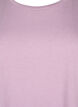 T-shirt à manches courtes en coton mélangé, Mauve, Packshot image number 2