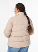 Kurze gepolsterte Pufferjacke mit hohem Kragen, Beige, Model image number 2