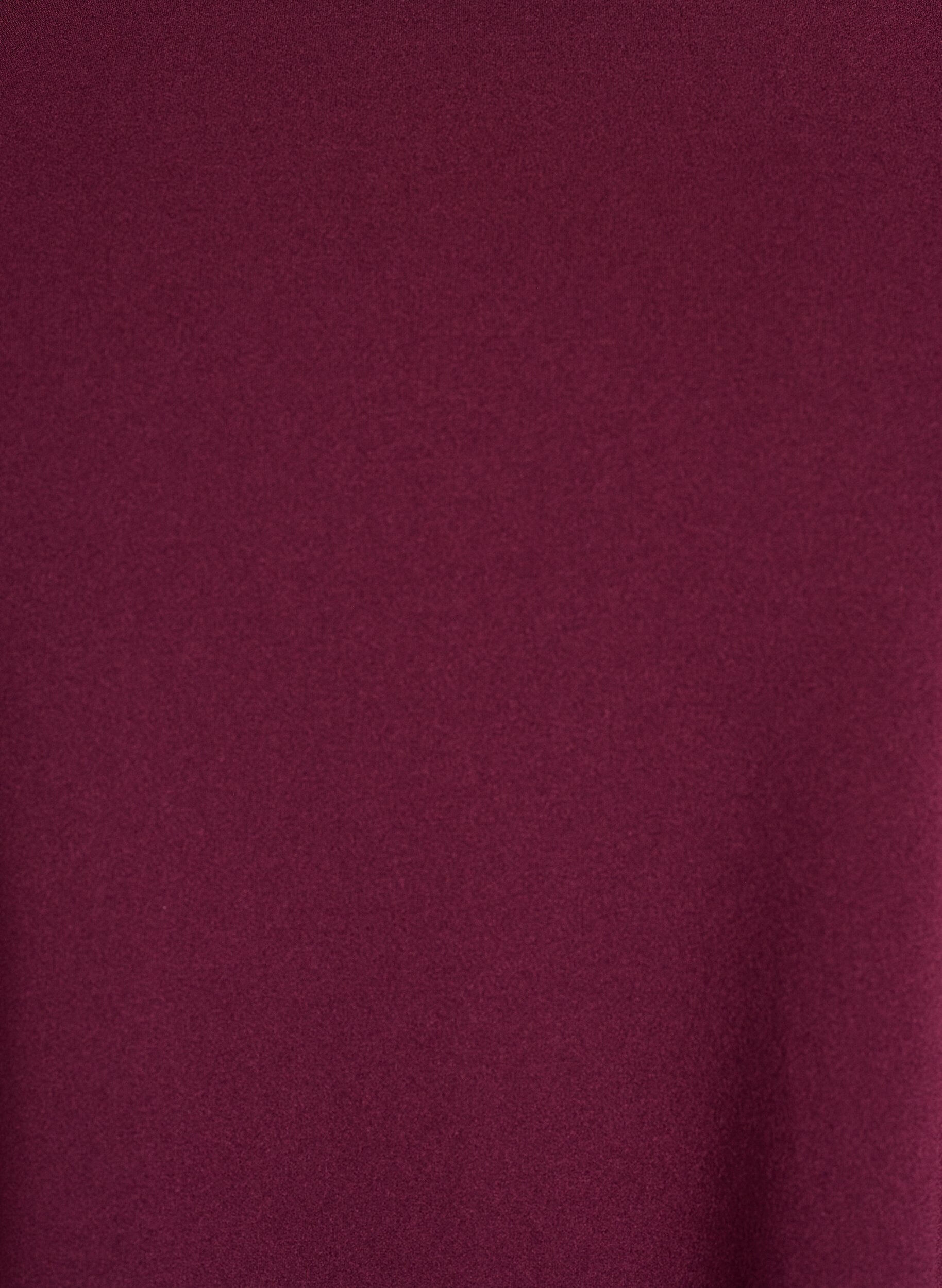 ZizziRobe courte &eacute;vas&eacute;e &agrave; manches 3/4, Bordeaux, Packshot image number 2