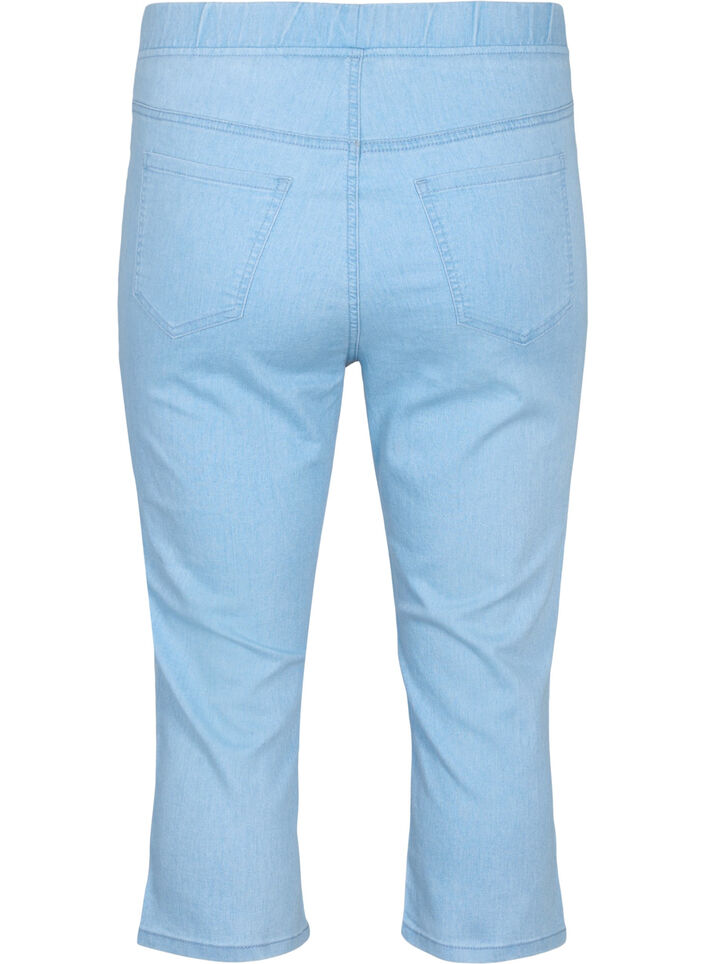 Caprihose in Baumwollmischung, Light blue denim, Packshot image number 1