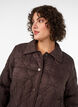 Veste l&eacute;g&egrave;rement matelass&eacute;e &agrave; surpiq&ucirc;res d&eacute;coratives, Marron, Model image number 3