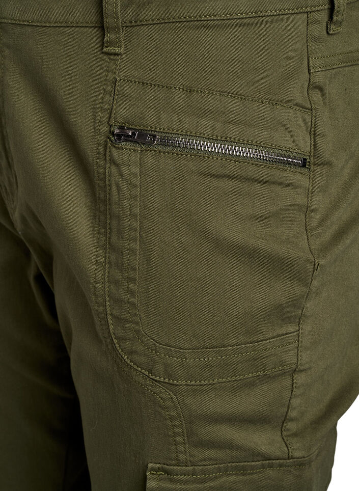 Pantalon slim fit avec poches cargo, Vert, Packshot image number 2