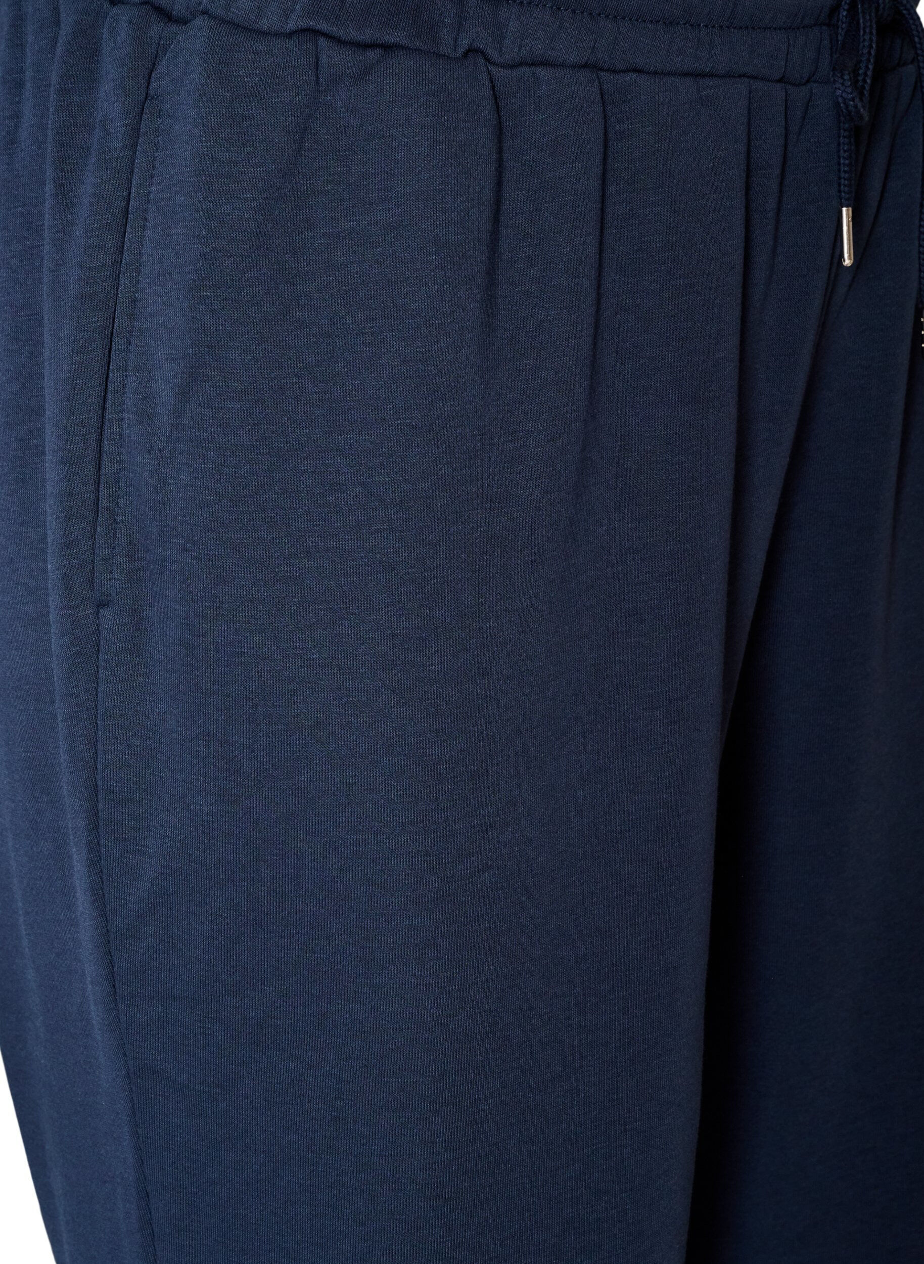 ZizziPantalon de jogging taille haute avec cordon de serrage, Bleu, Packshot image number 2