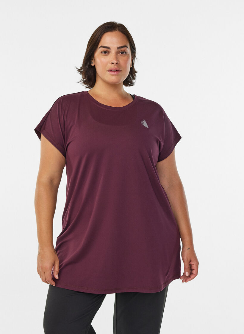 Langes Trainingsshirt, Rot, Model image number 0