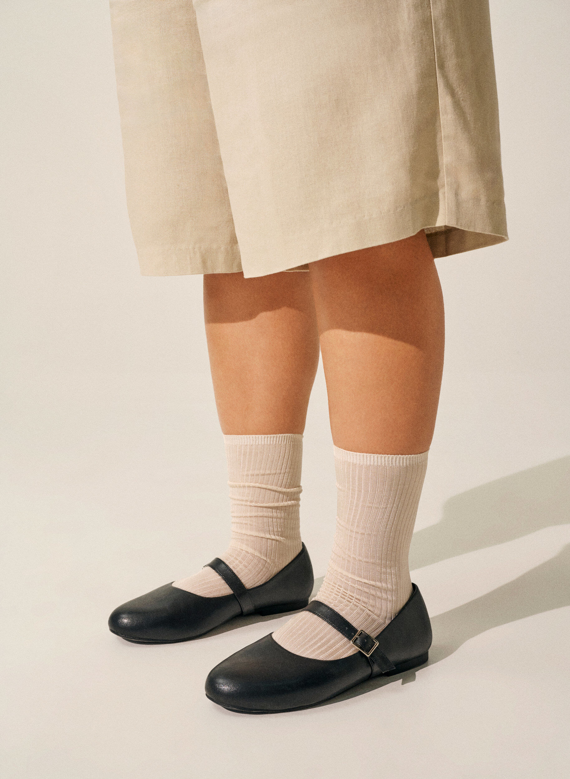 Zizzi Ballerine en similicuir avec bride, Noir, Image image number 0