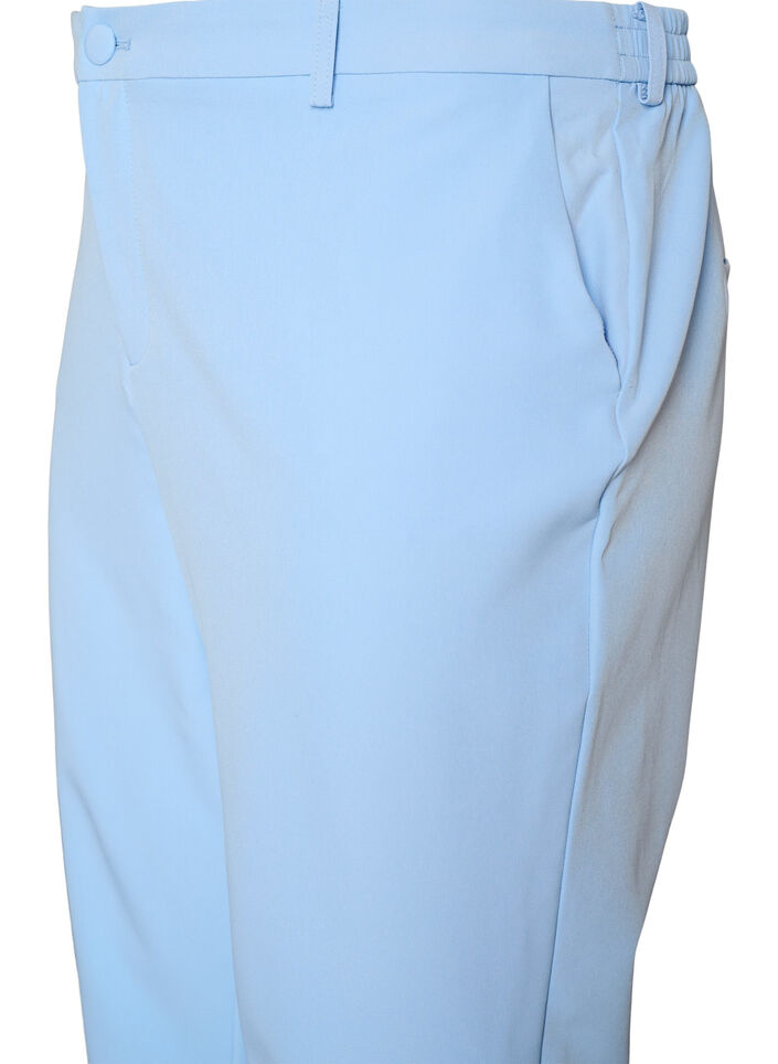 Pantalon avec poches et jambes droites, Bleu Clair, Packshot image number 2
